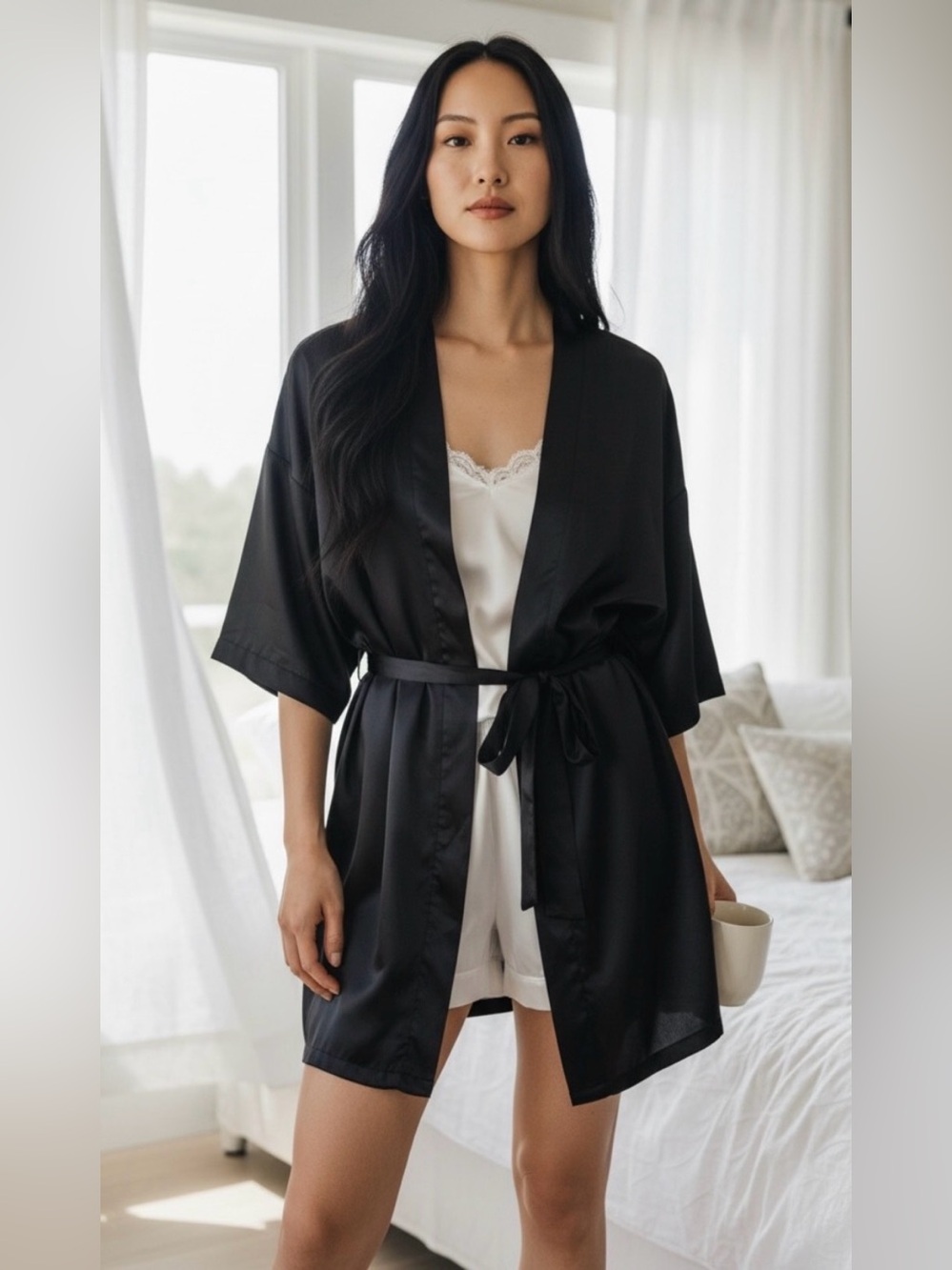 Silky Satin Bath Robe